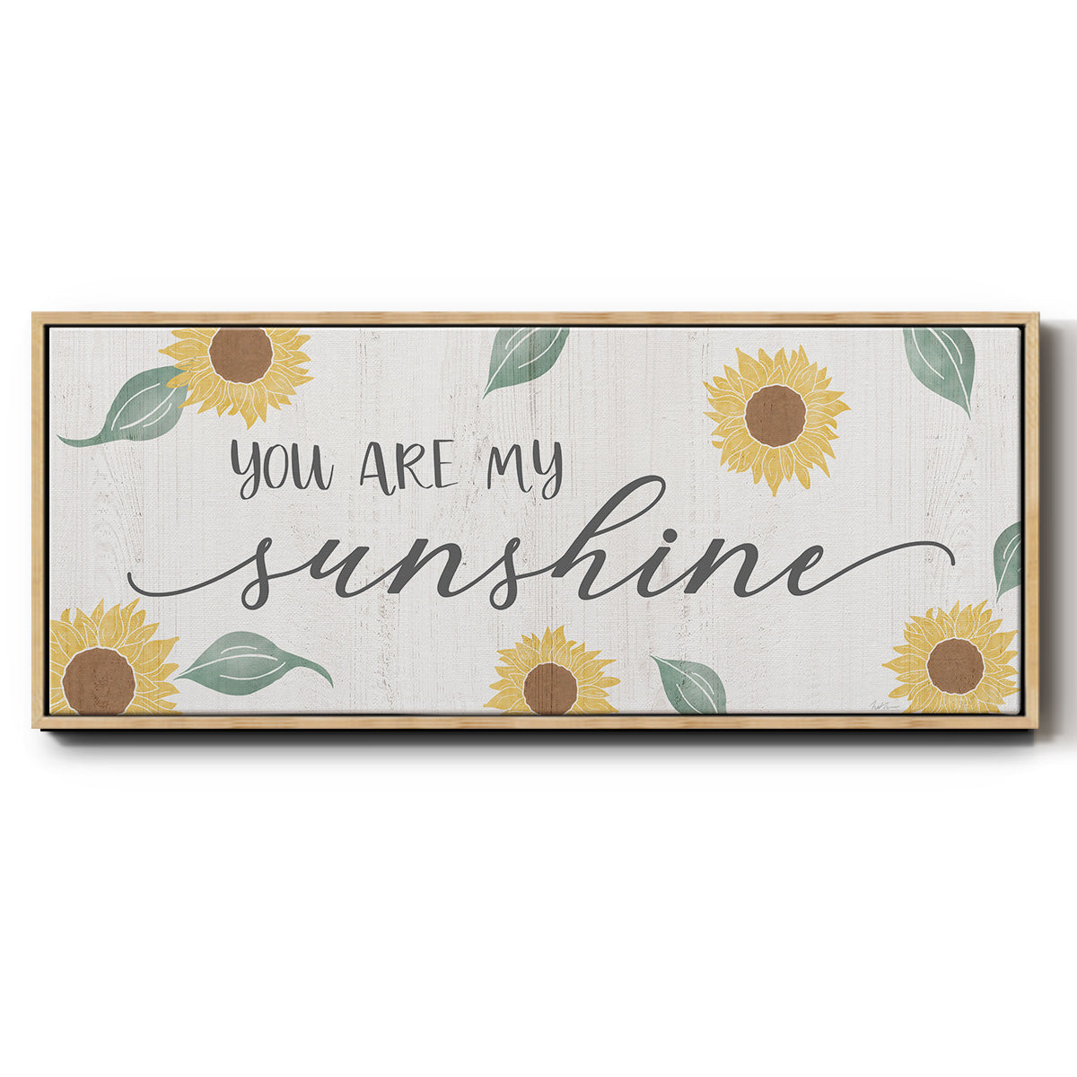 You Are My Sunshine - Floater Framed Canvas Print