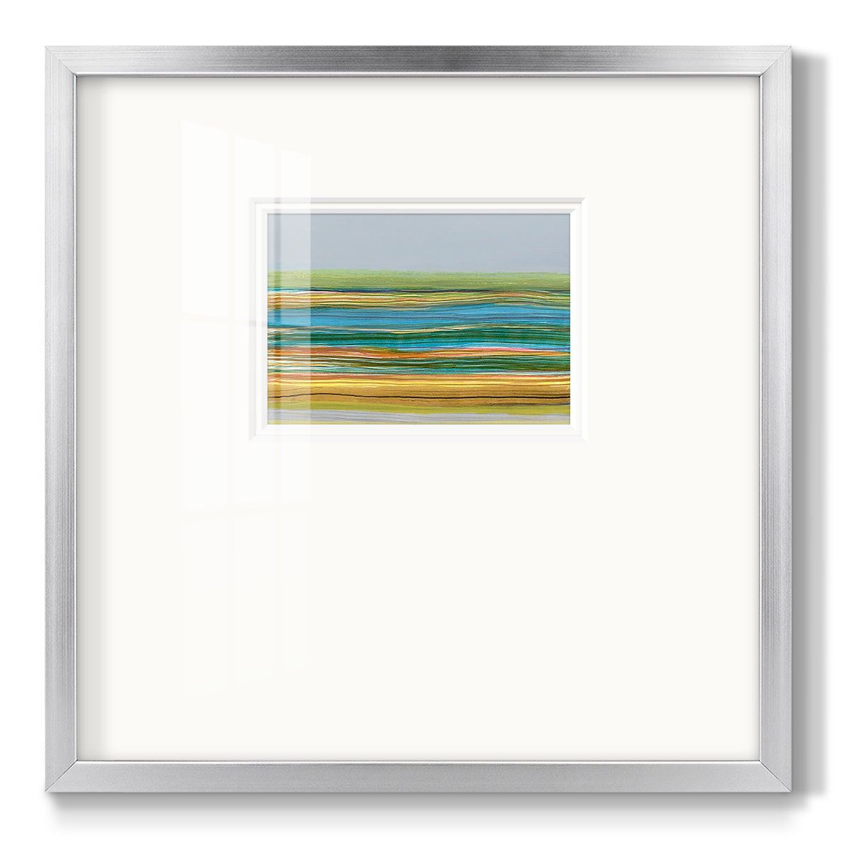 Parallel Striae II Premium Framed Print Double Matboard