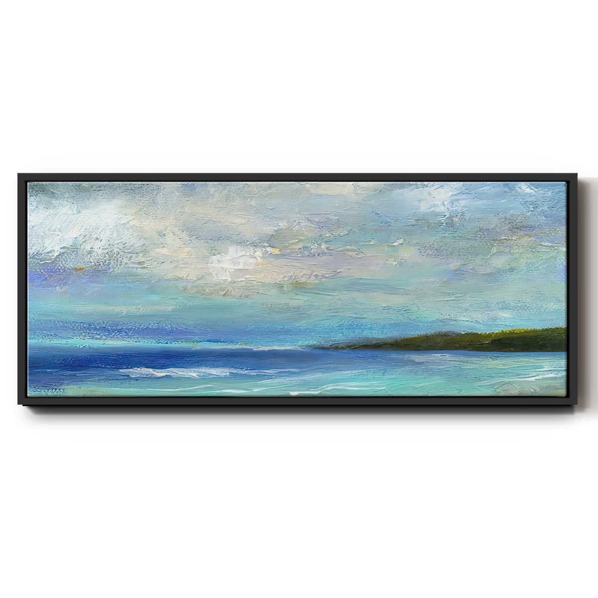 Island Inlet - Floater Framed Canvas Print