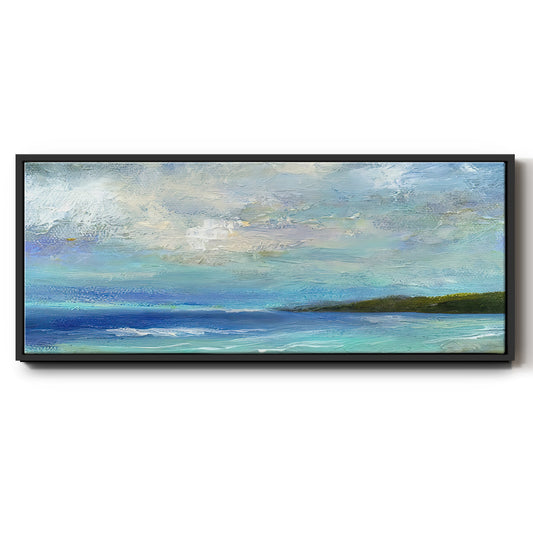 Island Inlet - Floater Framed Canvas Print