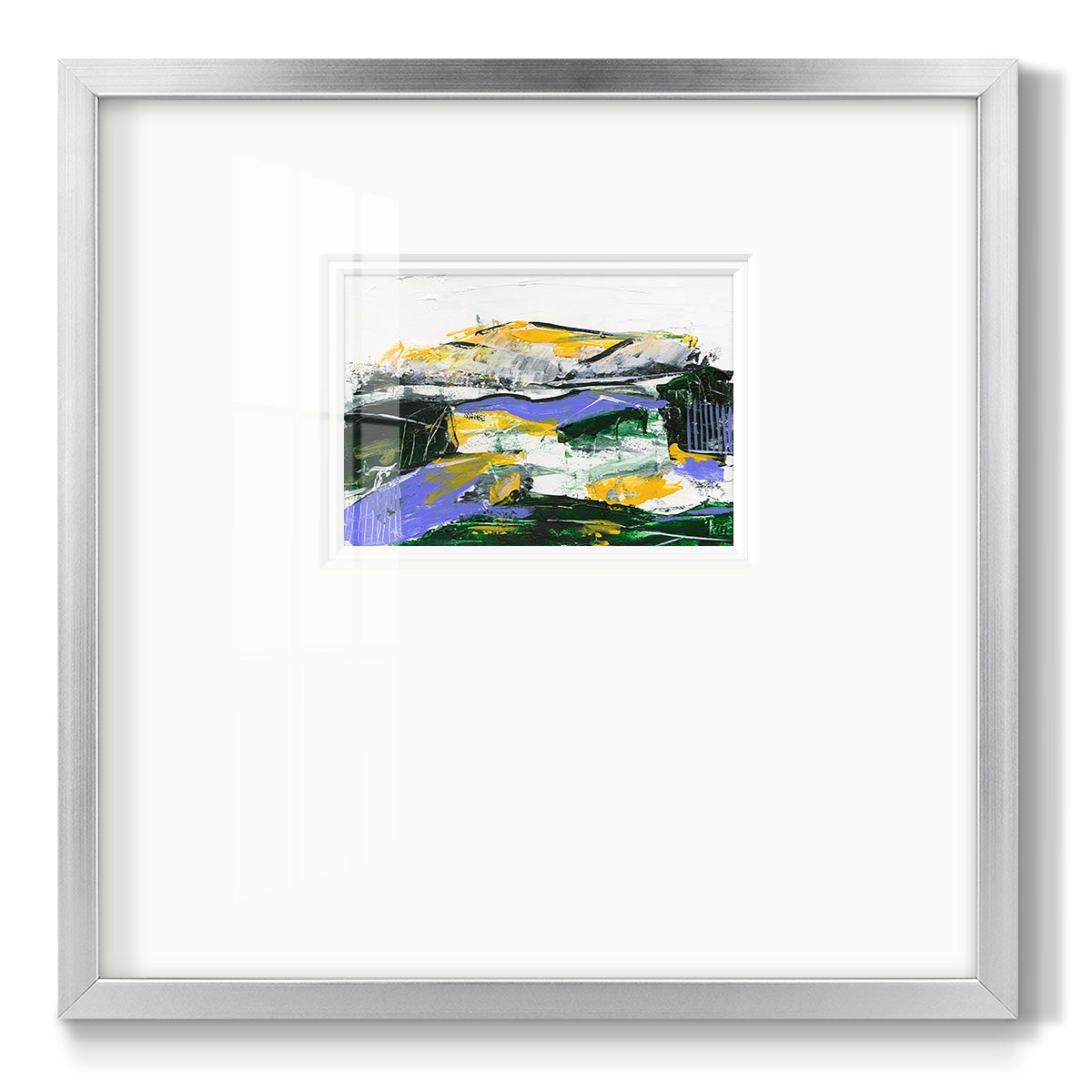 Silent Mountain I - Double Matboard Framed Print