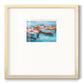 Primary Boats II Premium Framed Print Double Matboard