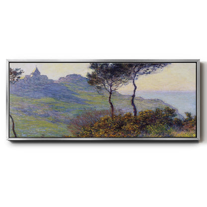 The Church at Varengeville, the Sunset, 1882 - Floater Framed Canvas Print