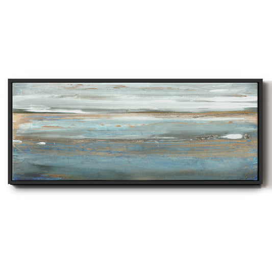 White Roe Morning - Floater Framed Canvas Print