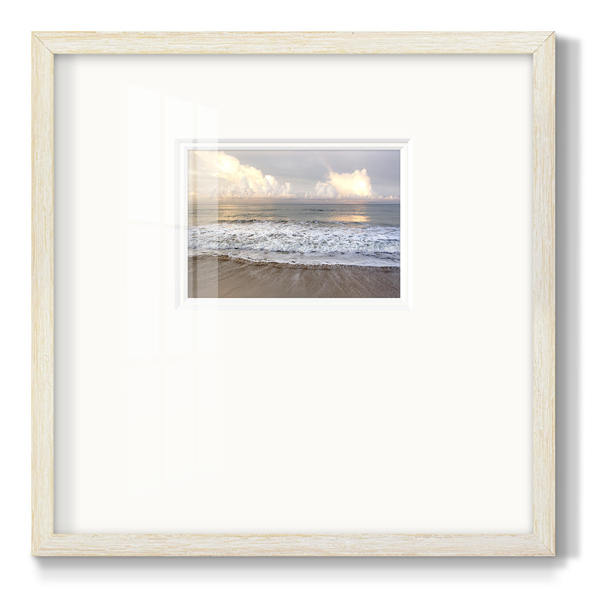 Ebbing Wave Premium Framed Print Double Matboard