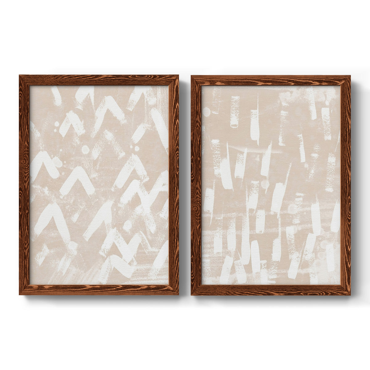 Earth Etching III - Premium Framed Canvas 2 Piece Set - Ready to Hang