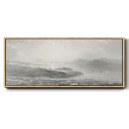 Golden Gate - Floater Framed Canvas Print