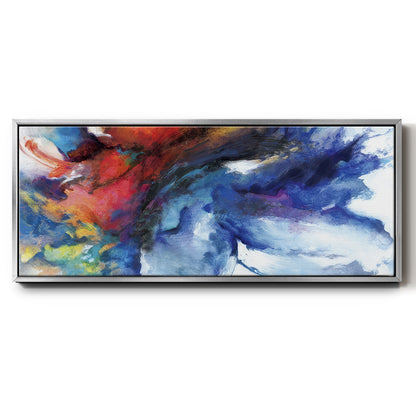 Color Burst - Floater Framed Canvas Print