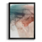 Red Ochre Abstract III - Modern Framed Canvas Print