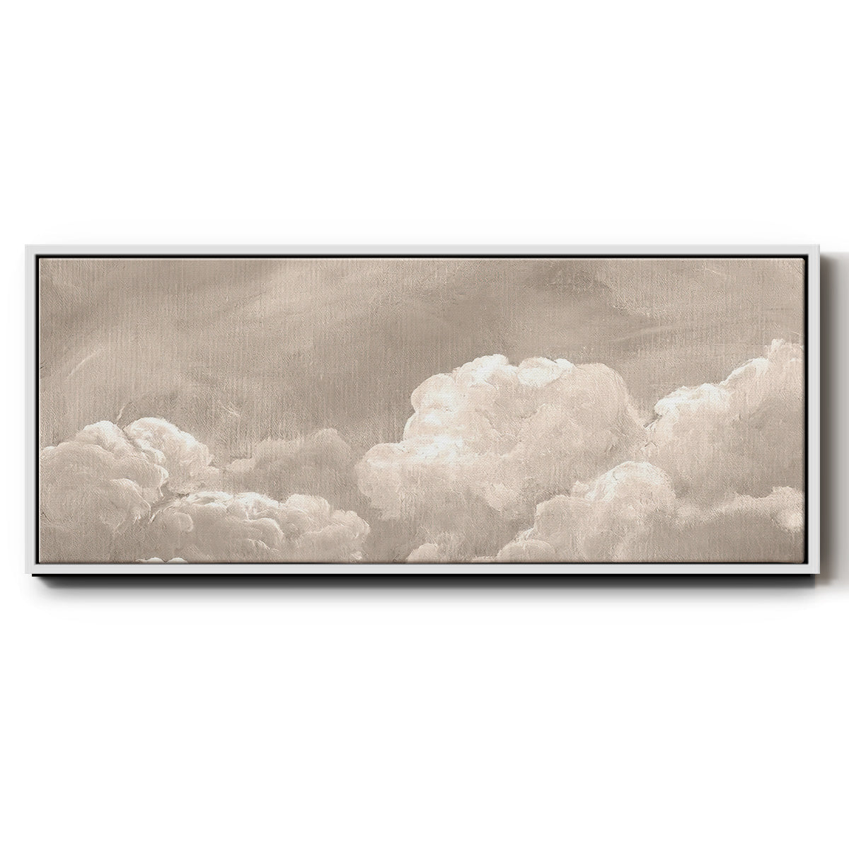Painted Clouds I - Floater Framed Canvas Print