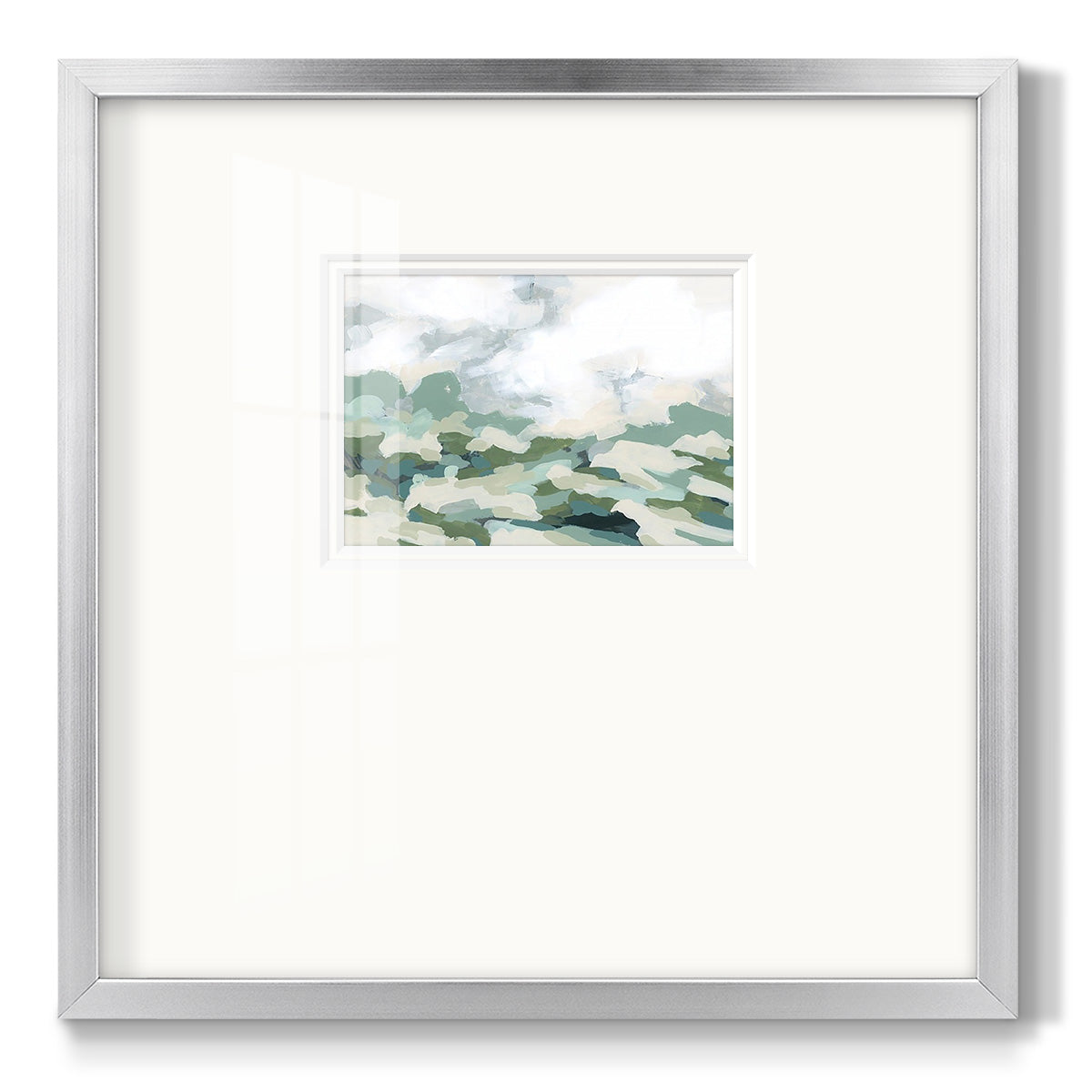 Verdant Hillside II - Double Matboard Framed Print