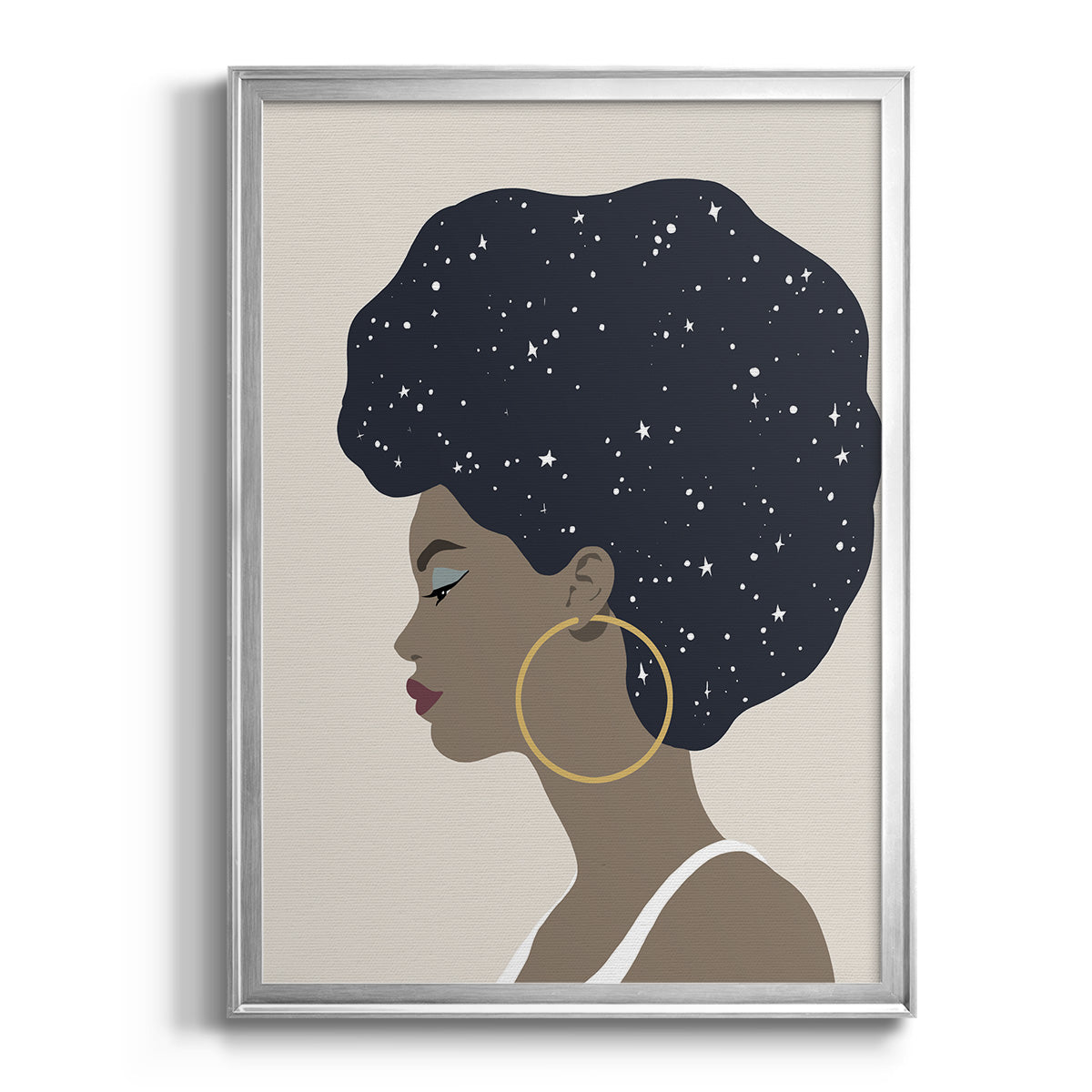 Heavenly Hair I - Modern Framed Canvas Print