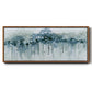 Blue Birch Morning - Floater Framed Canvas Print