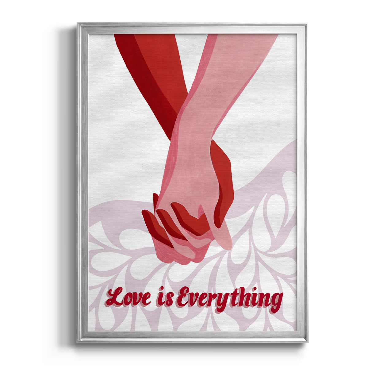 Groovy Love I - Modern Framed Canvas Print