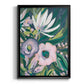 Purple Jungle Garden II - Modern Framed Canvas Print