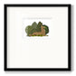 Hare Reclining in Leaves Premium Framed Print Double Matboard