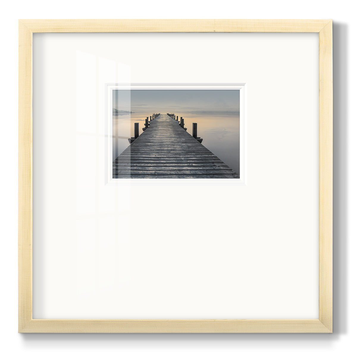 Sun Down - Double Matboard Framed Print