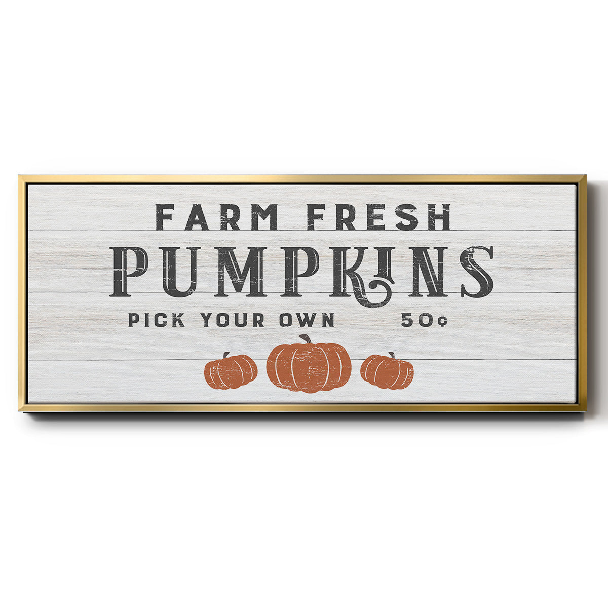 Farm Fresh Pumpkins - Floater Framed Canvas Print