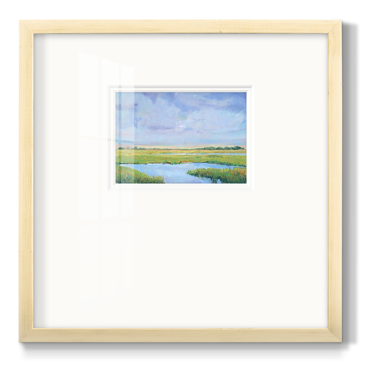 Summer Marsh I - Double Matboard Framed Print
