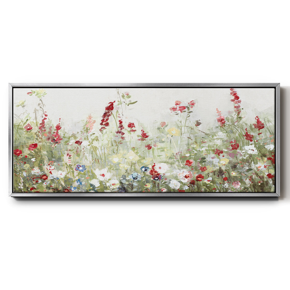 Sweet Spring Meadow - Floater Framed Canvas Print