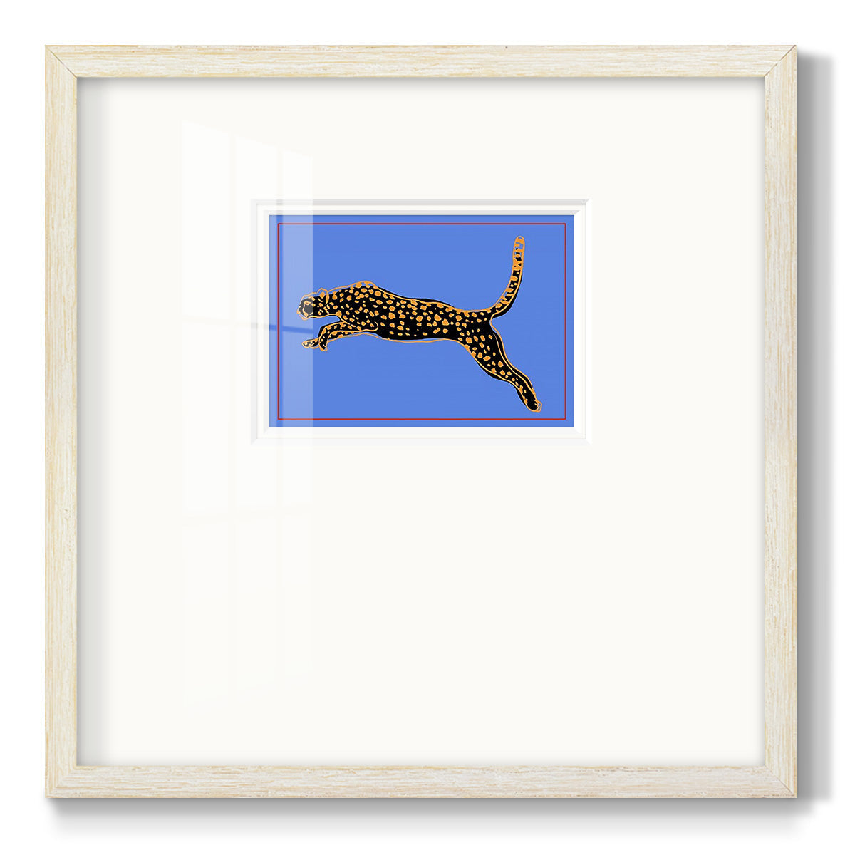 The Wild Leopard I - Double Matboard Framed Print
