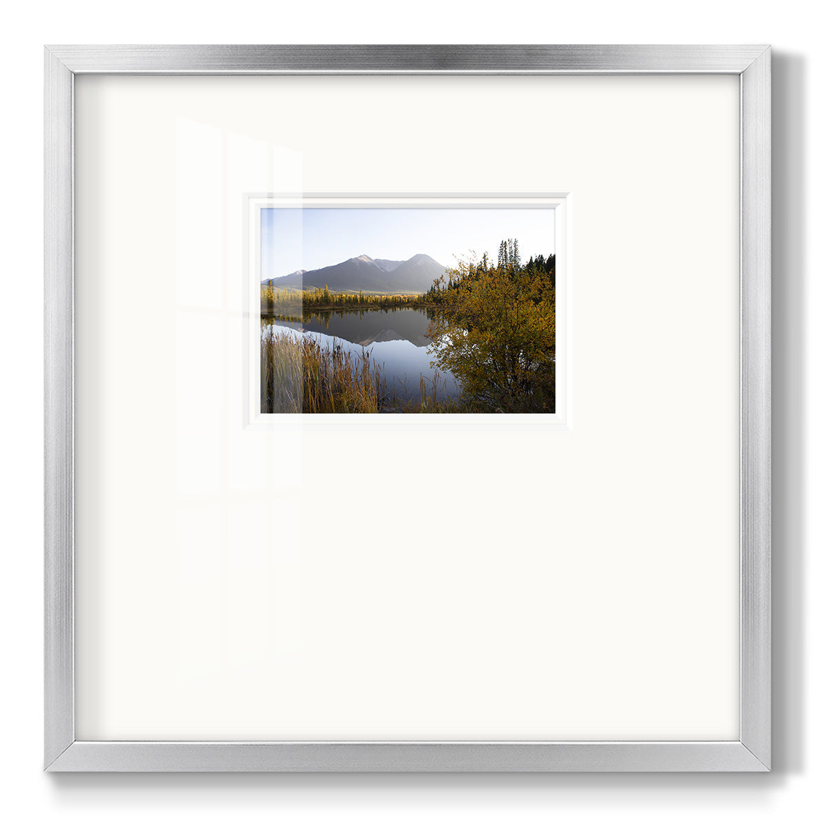 Low Light on Vermillion Premium Framed Print Double Matboard