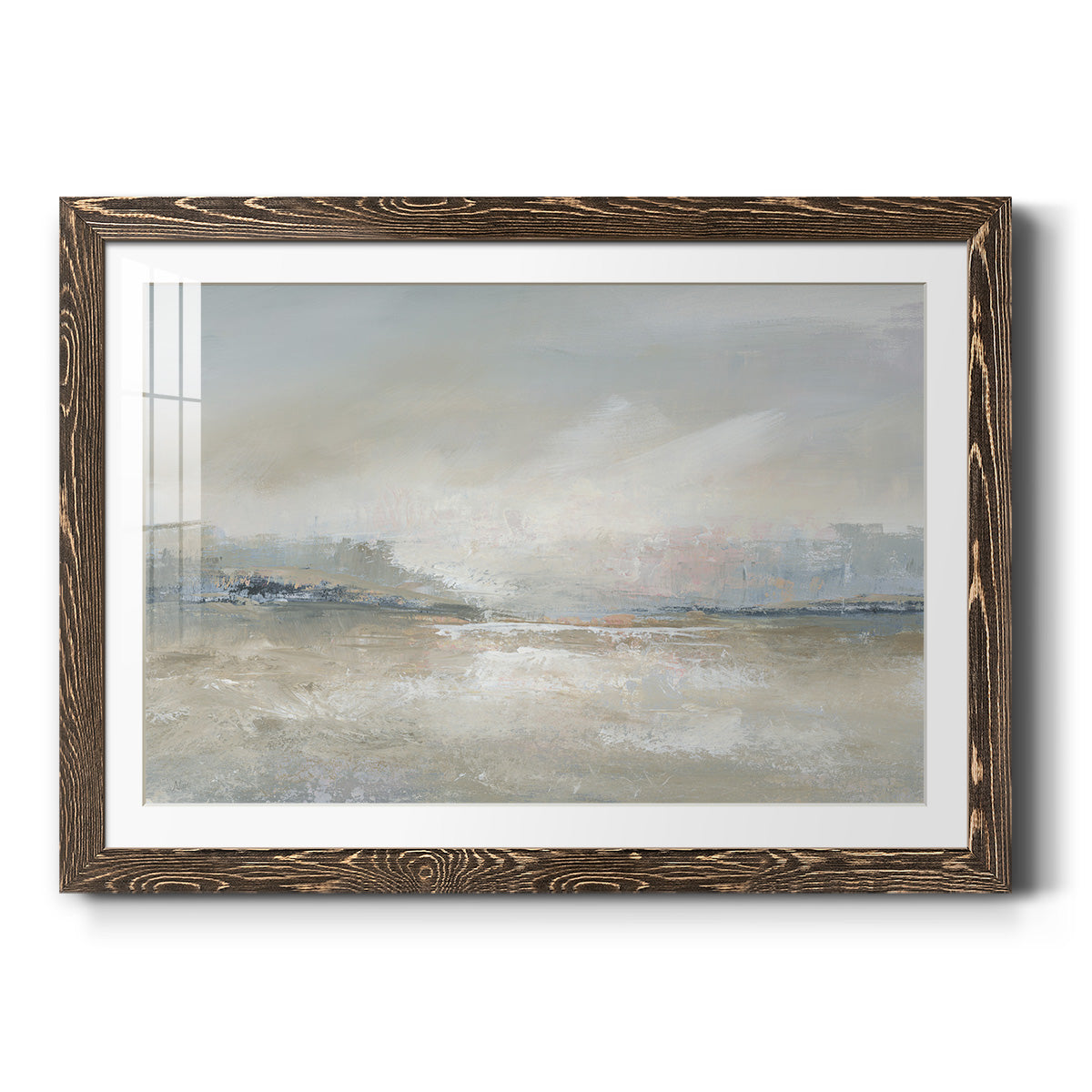 Horizon Haze - Barnwood Framed Art Print