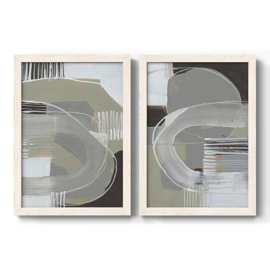 Arching Neutrals I - Barnwood Framed Canvas Set