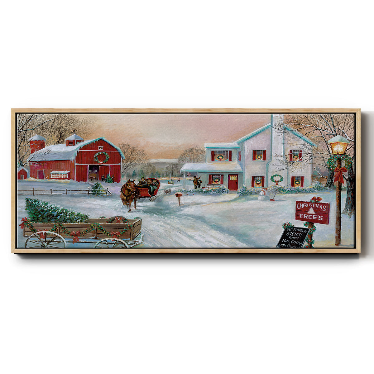 Christmas Tree Farm - Floater Framed Canvas Print
