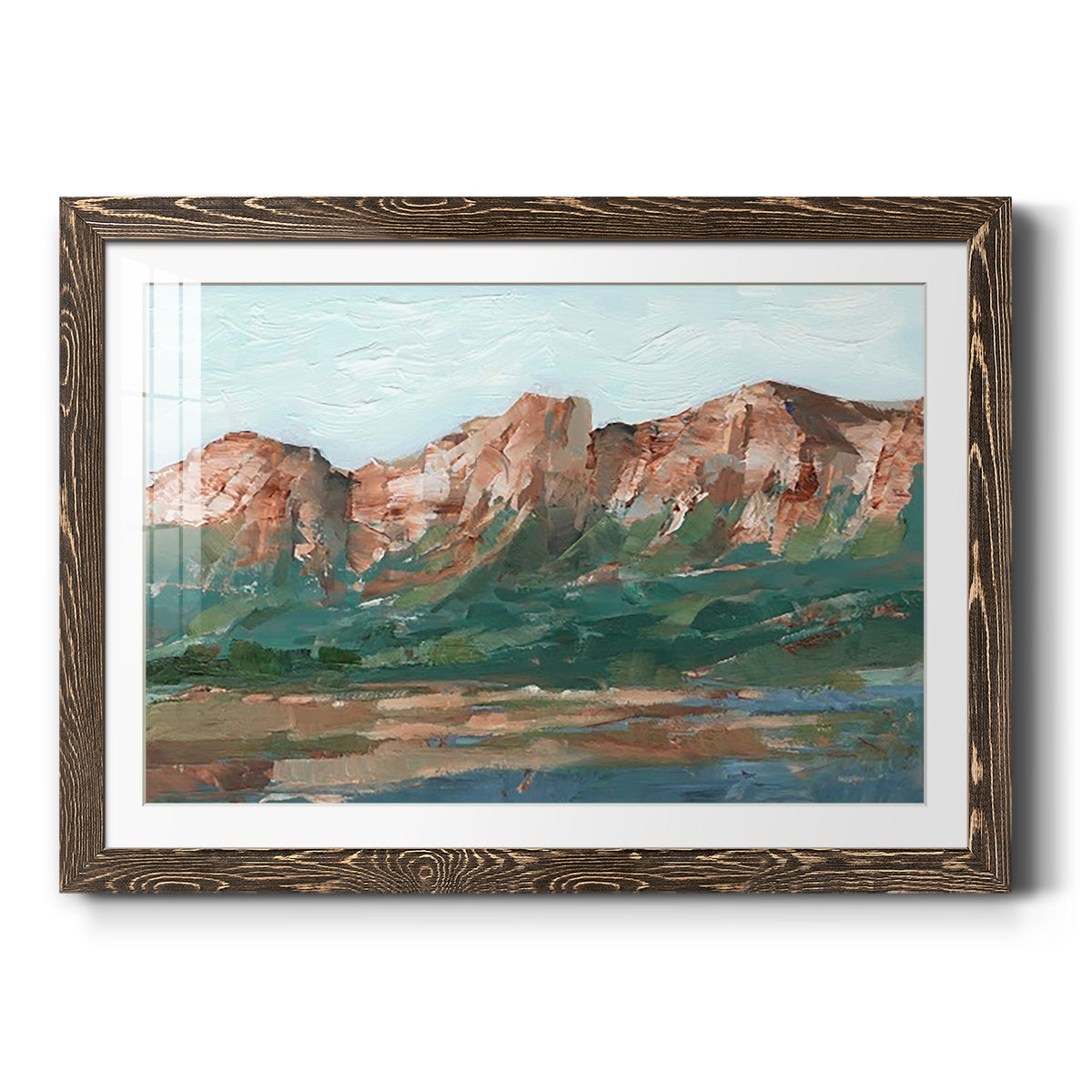 Heading West I - Barnwood Framed Art Print
