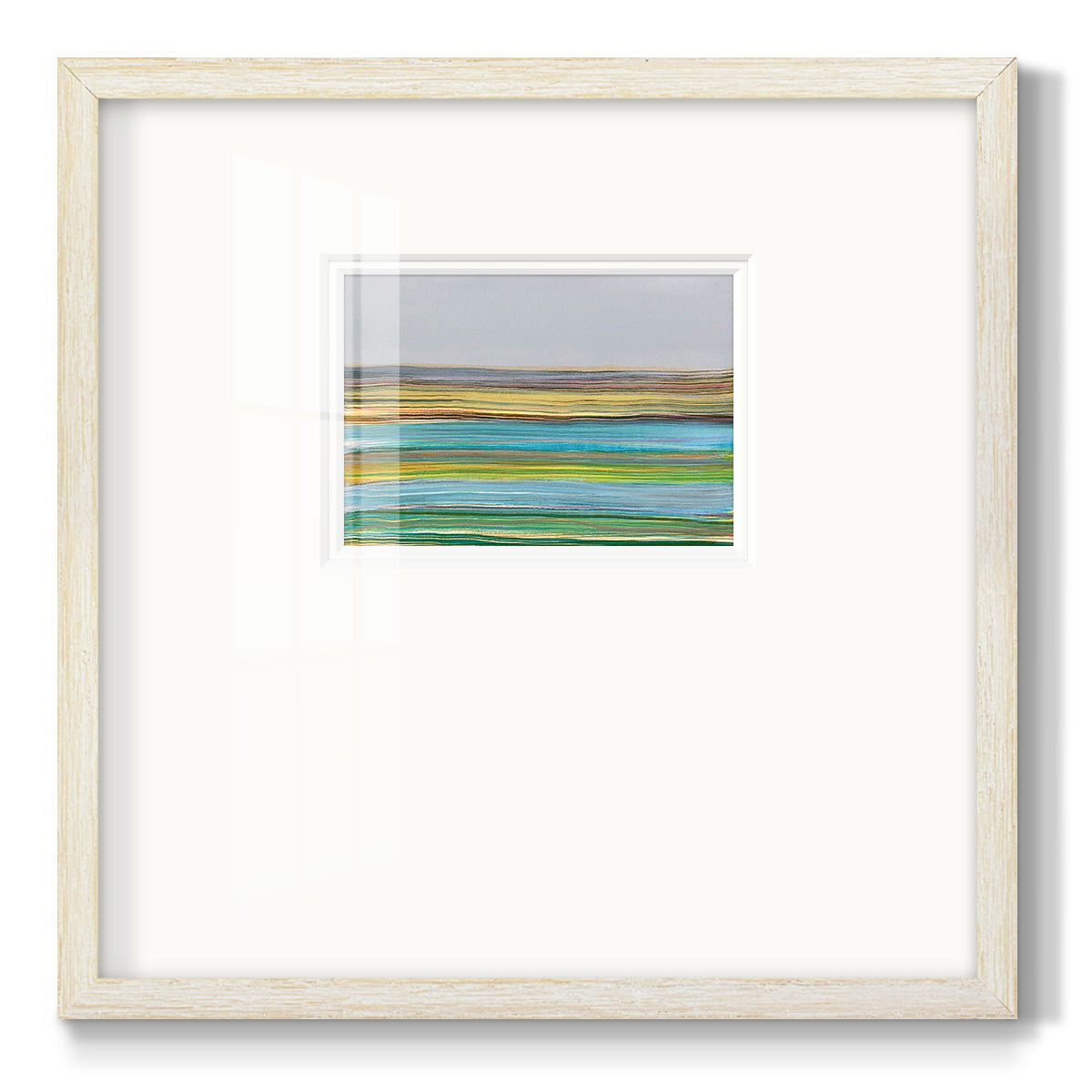 Parallel Striae I Premium Framed Print Double Matboard