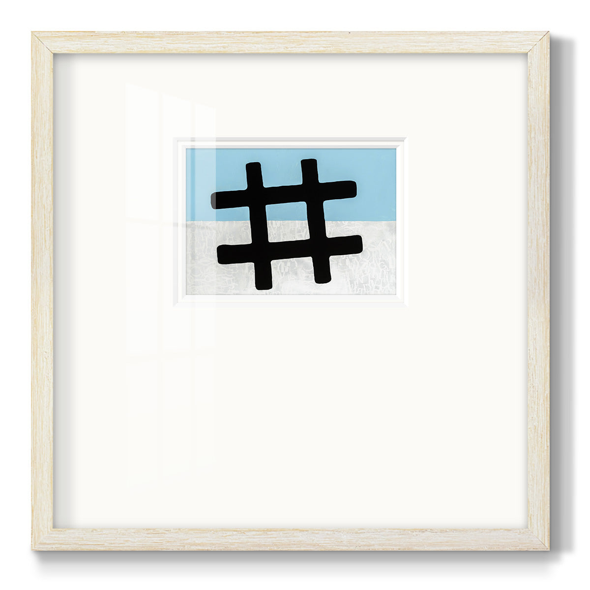 Hashtag - Double Matboard Framed Print