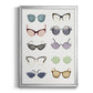 Vintage Glasses I - Modern Framed Canvas Print