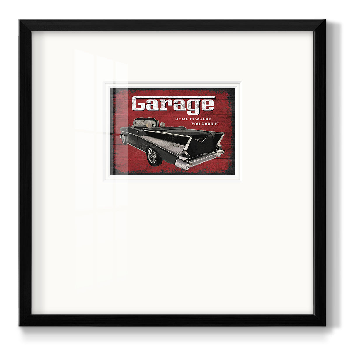 The Garage - Double Matboard Framed Print