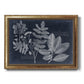 Foliage on Navy V Premium Framed Canvas- Ready to Hang