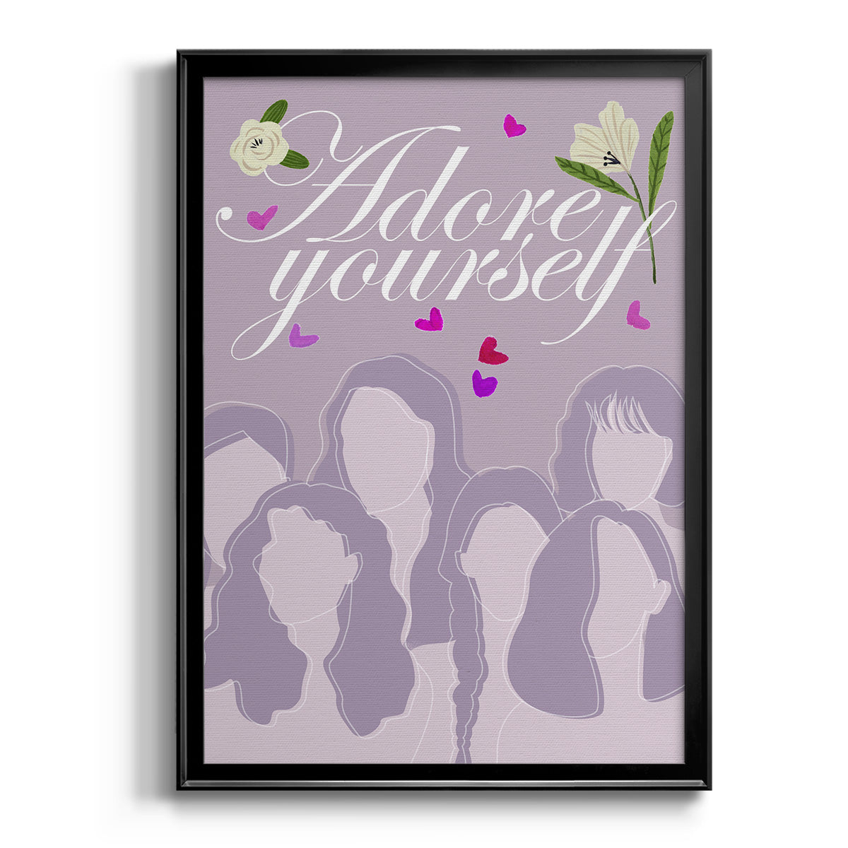 Happy Galentine's Day Collection B - Modern Framed Canvas Print