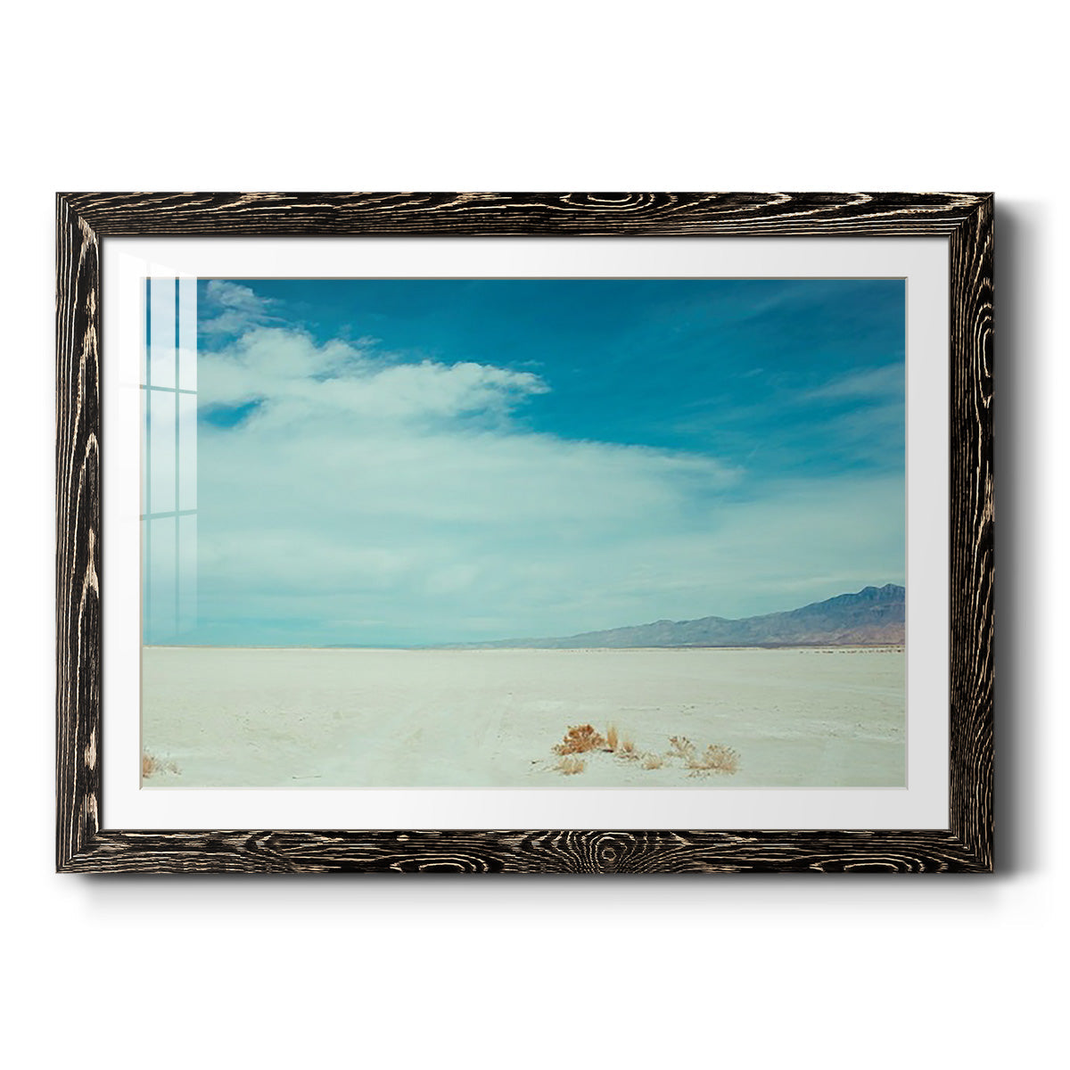 Salt Flat Walk I - Barnwood Framed Art Print