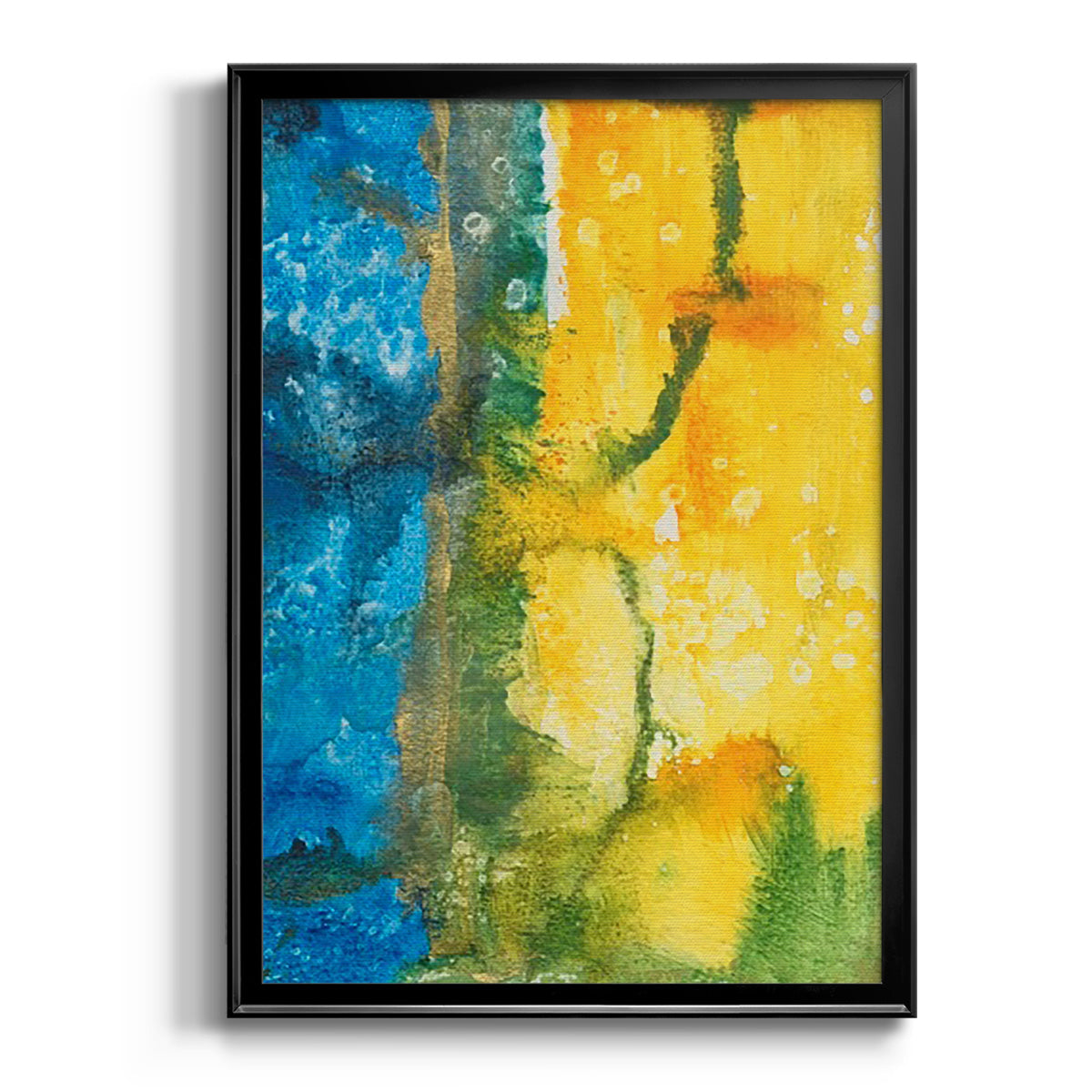 Aquatic Energy I - Modern Framed Canvas Print