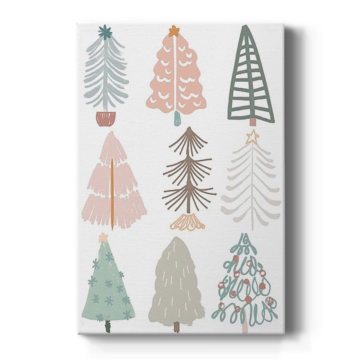 Christmas Tree Sketchbook II Premium Gallery Wrapped Canvas - Ready to Hang