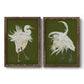 Heron Plumage I - Premium Framed Canvas 2 Piece Set - Ready to Hang