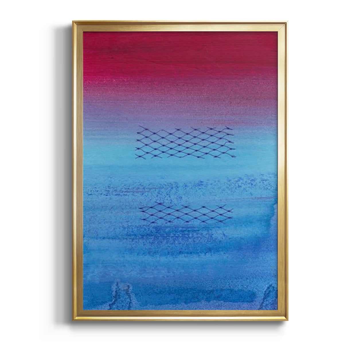 Gently Oppose II - Modern Framed Canvas Print