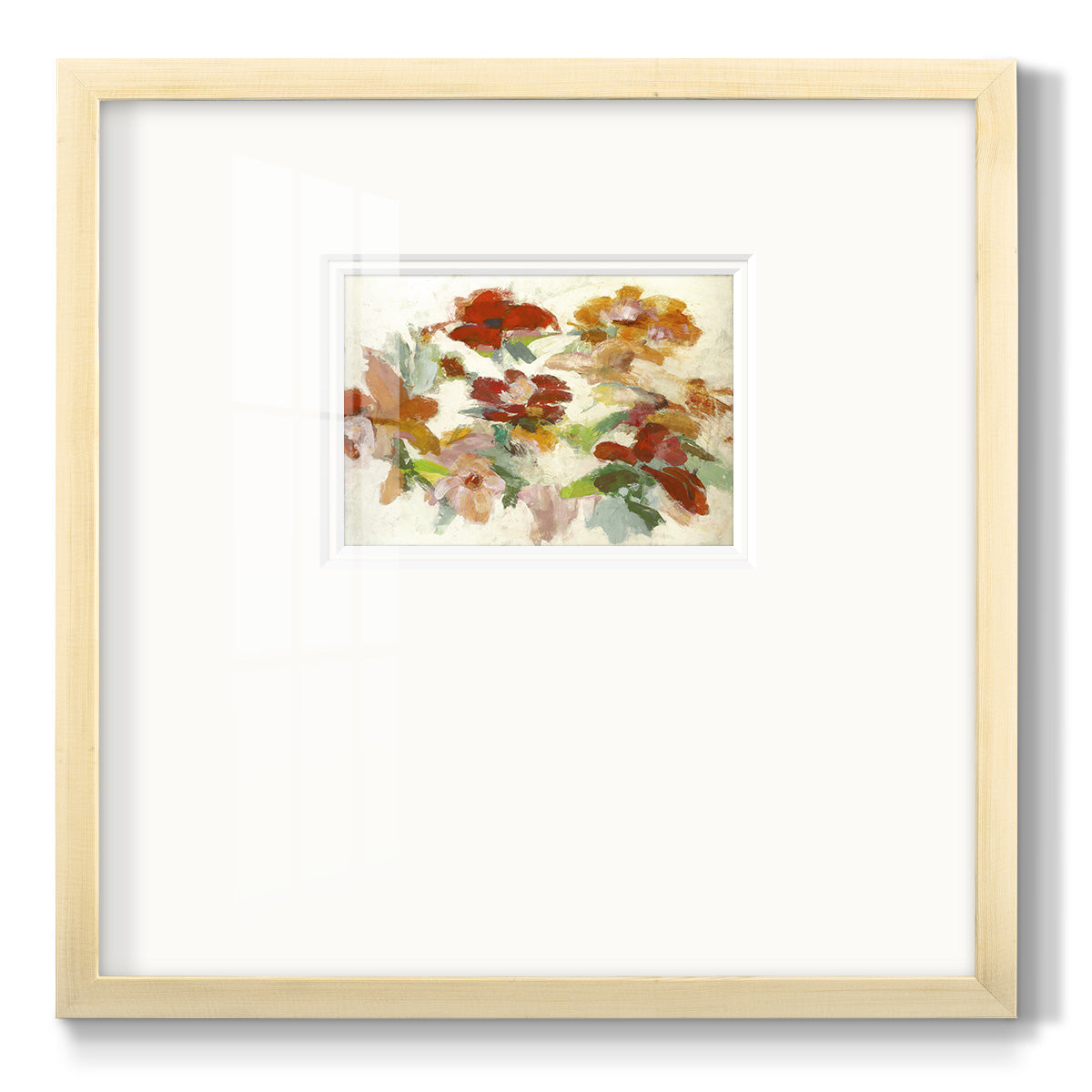 Floral Impressions V1- Premium Framed Print Double Matboard