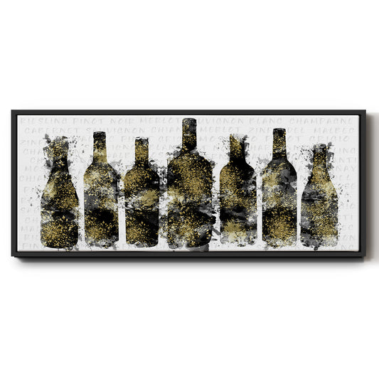 Wine Selection - Floater Framed Canvas Print