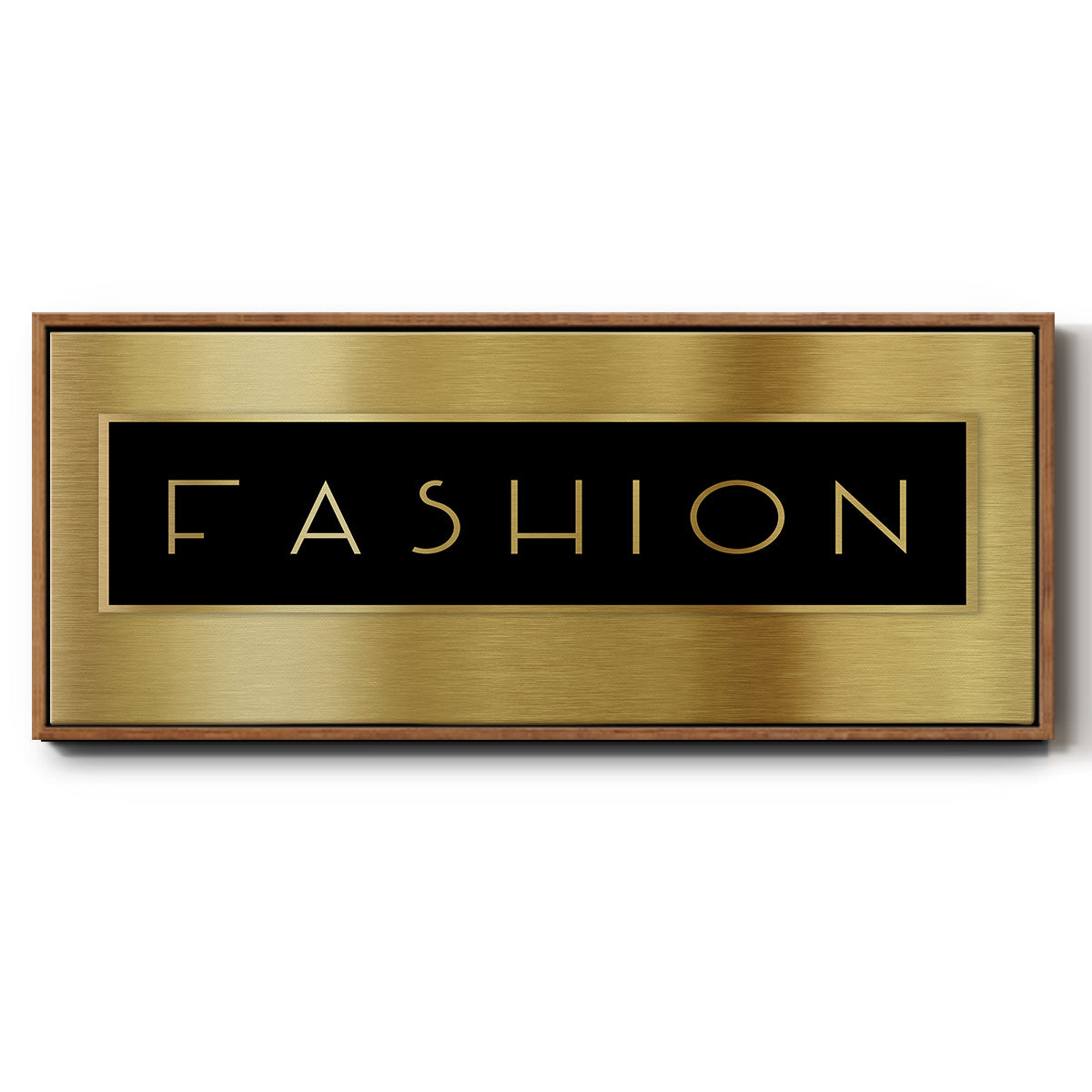 Gold Fashion - Floater Framed Canvas Print