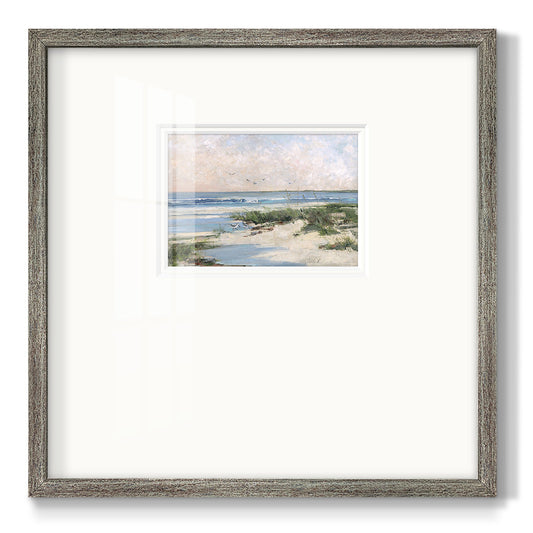 Soft Morning Sea - Double Matboard Framed Print