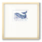 Whale Love I Premium Framed Print Double Matboard