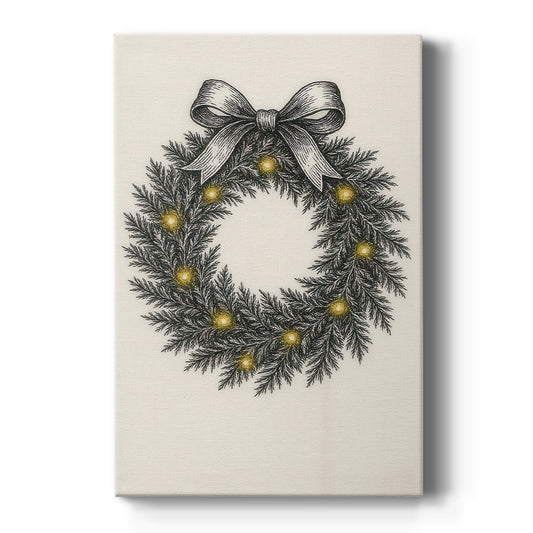 Twilight of Frostlit Pines - Canvas Art Print