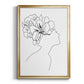 Fashion Floral Sketch I - Modern Framed Canvas Print