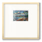 Morning Moon Over Waikiki - Double Matboard Framed Print