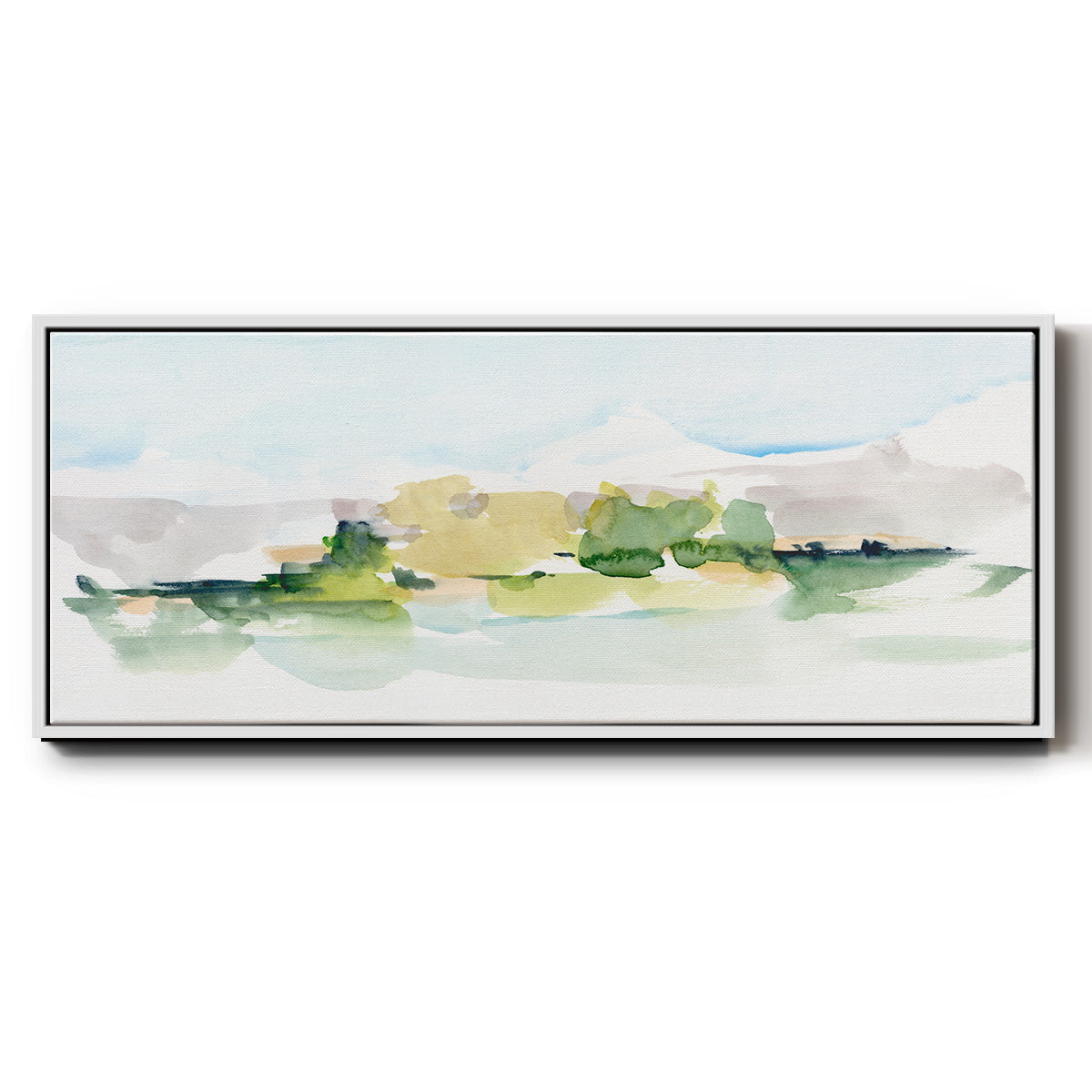 Tangerine Sunset I - Floater Framed Canvas Print